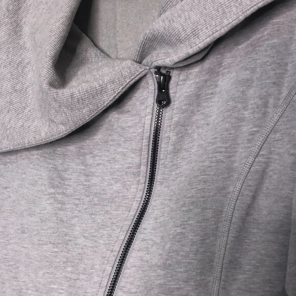 LUCY Women's Hatha Flow Yoga Grey Asymmetrical Zip Workout Jacket XS - Picture 5 of 10